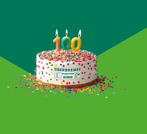 Oberbremer Baubetriebe 100 Jahre Geburtstagstorte